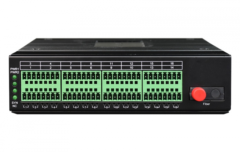 工业轨式 32路开关量光端机